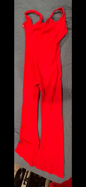 Red jumpsuit bootcut Size L thumbnail 7