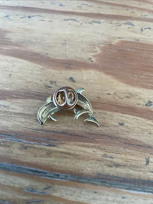 Swarovski Double Dolphin Pin thumbnail 3
