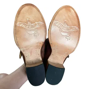 Freebird By Steven Caprice Sandal Brown Leather Size 8 Double Buckle Western thumbnail 5