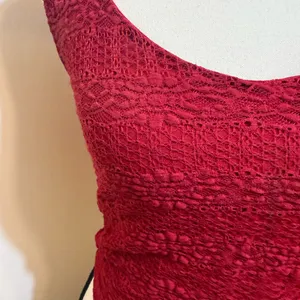 Forever 21 | Burgundy Lace Crochet Scoop Tank size small thumbnail 7