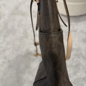 MICHAEL Michael Kors Brown Signature Coated‎ Leather Jet Set East West Tote thumbnail 9