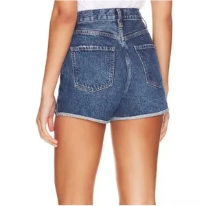 AGOLDE Dee Vintage High Rise Rolled Hem Short in Enamour thumbnail 2