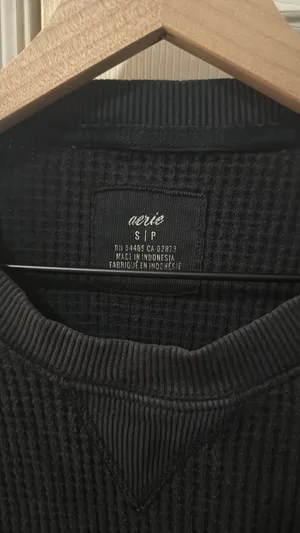 Aerie Sweatshirt Oversized Crewneck Waffle thumbnail 2