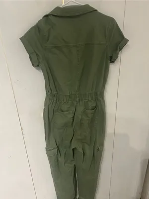 Celebrity Pink Olive Green Utility Jumpsuit thumbnail 5
