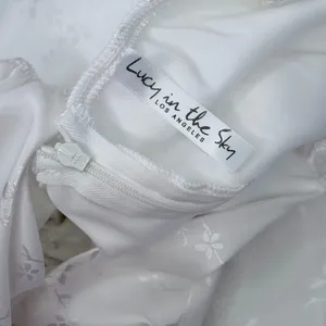 Lucy In The Sky Puff Sleeves White Mini Dress thumbnail 3