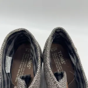 Toms Womens 7.5 Shoes Herringbone Print‎ Desert Ankle Bootie Brown Fabric Wedge thumbnail 10