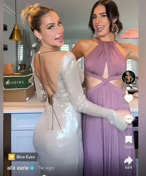 NEW Alix Earle Gold Sequin Open Back Cocktail Midi Dress thumbnail 8