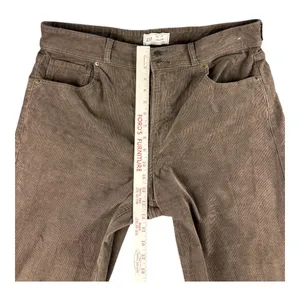Gap High Stride Wide Leg Corduroy Pants Basic Brown Womens 18R 34 High Rise thumbnail 5