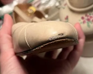 Salvatore Ferragamo Beige Leather Heels Made in Italy thumbnail 12