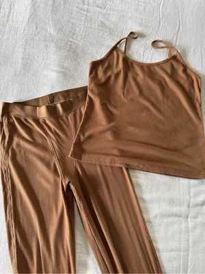 Stars Above Rib Knit 2-Piece Pajama Set, Small thumbnail 3
