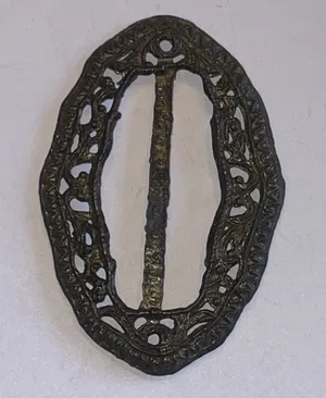 Vintage Ornate Metal Belt Buckle thumbnail 1