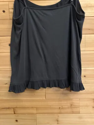 Y2K American Eagle XL Dark Gray Lace Ruffle Trim Cami Tank Top Girly Lightweight thumbnail 3