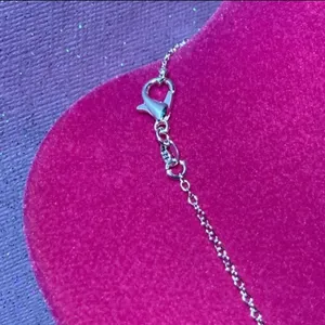 Be Kind Heart Necklace Sterling Silver 925 Jewelry Blue thumbnail 2