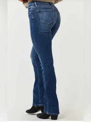 KanCan Women's Dark Blue Flare Jeans thumbnail 2