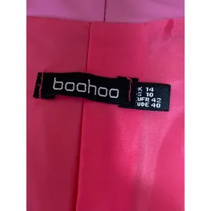 Boohoo Women's Pink Faux Leather Vegan Long Sleeve Blazer Coat Jacket Size 10 thumbnail 3