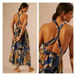 Anthropologie Alexandra Farmer Printed Maxi Dress thumbnail 5