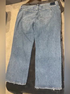 Abercrombie & Fitch Curve Love High Rise 90s Relaxed Jean Size 36 / 22 Short thumbnail 7