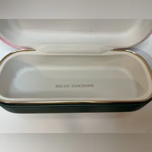 Kate Spade‎ Women’s Green and Pink Sunglasses Eyeglasses Case thumbnail 7