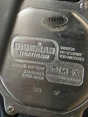 Timex Ironman Triathlon Watch Mens 10 Lap 100M Digital New Battery thumbnail 2