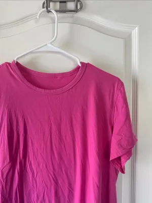 CRZ YOGA Short Sleeve Crew Tee in Hot Pink / E17 thumbnail 2