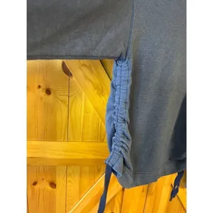 Aerie Womens Long Sleeve Hooded Sweatshirt Periwinkle Side Ruched Size XS (5301) thumbnail 2