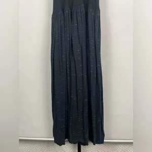 LNA Heathered Black Ribbed Halter Casual Fit &‎ Flare Dress thumbnail 2