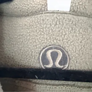 LuluLemon Olive Green Zip-Up Fleece Jacket Size M/L EUC thumbnail 4
