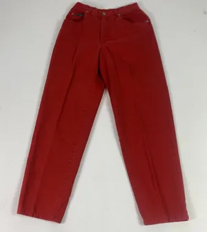 Lauren Ralph Lauren Pants Womens 6‎ Red Chino Pleated High Waist Tapered Twill thumbnail 1