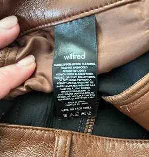 Aritzia Wilfred Melina Vegan Leather Straight Leg Pant thumbnail 6