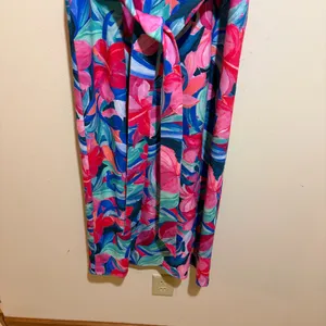 Show Me Your Mumu Eden Midi Dress Hibiscus Punch Tropical Floral thumbnail 6