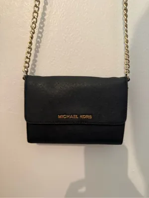 Michael Kors Black Leather Crossbody Bag thumbnail 2