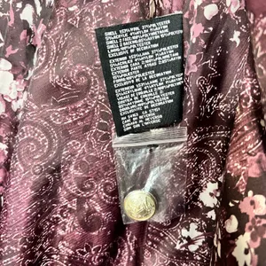 GUESS Walder Large Burgundy Wool Blend Peacoat Trench Coat Gold Buttons thumbnail 4