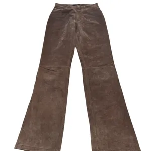 4You Brown Pig Suede Leather Flare Pants 28 Waist Boho Western Vintage NWOT EUC thumbnail 5