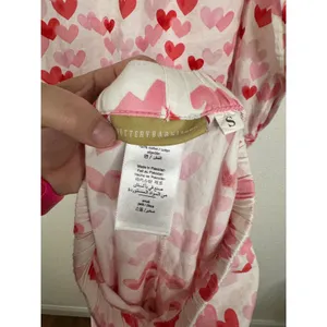 Pottery Barn Teen Pajama Set Small Pink Red Heart Print Cotton 2 Piece PJ Set thumbnail 7