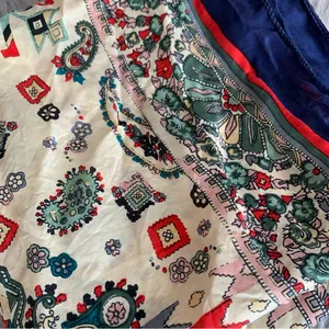Anthropologie Vintage Chinese silk scarf thumbnail 2