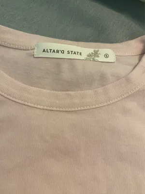 Altar'd State light pink baby tee  thumbnail 2