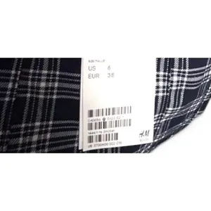 NWT H&M Divided Plaid Mini Skirt 6 90s style‎ Schoolgirl Grunge Preppy Y2K thumbnail 4