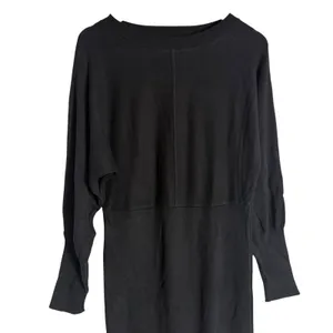 Ripe Sloane Black Knit Long Sleeve Crewneck Sweater Midi Dress Maternity Large thumbnail 7