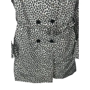 Kate Spade New York Leopard Print Belted Trench Coat Medium thumbnail 11