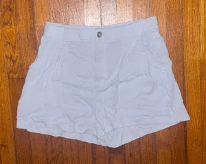 Hollister Light Blue/Gray High-Waisted Shorts thumbnail 1