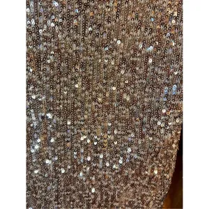 Bebe Ruched Sequin Mini Dress Hazelnut/Silver XXS Nwt (4150) thumbnail 8