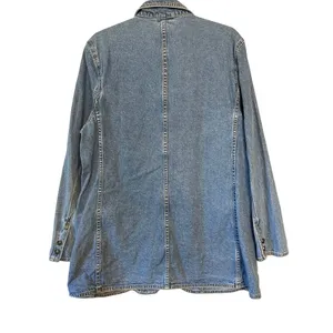 Vintage 80's LizWear Denim Blue Blazer‎ Jacket Sz12 thumbnail 6