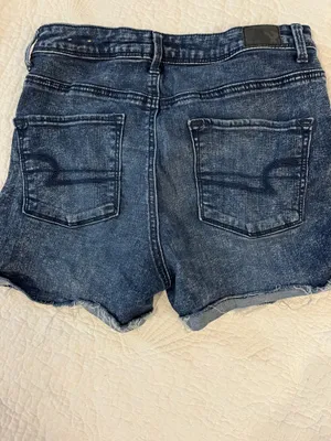 American Eagle high rise denim shorts thumbnail 5