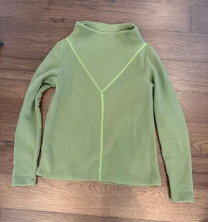 Dudley Stephens Olive Green Fleece Mockneck Pullover Size XS - C67-044 thumbnail 1