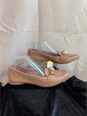 Bottero Women's Tan Leather Loafers with Gold Accent Size 6 thumbnail 5