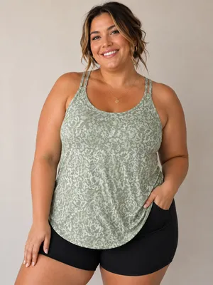 NIKE Green Ornate Print Strappy Tank Top Size XXL thumbnail 1