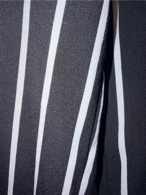 Day To Day Striped Wide-Leg Crop Pants - Black & White thumbnail 2