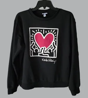Keith Haring Black Graphic Long Sleeve Shirt thumbnail 1