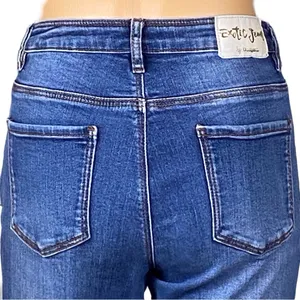 DESIGUAL EXOTIC Celana jeans- Pakaian Jadi Wanita- floral appliqué Size 30 EUC thumbnail 12