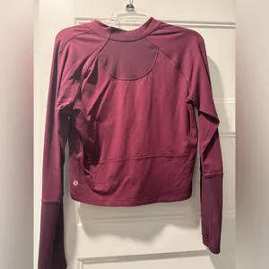 Lululemon size 8 Maroon Zip Up thumbnail 3